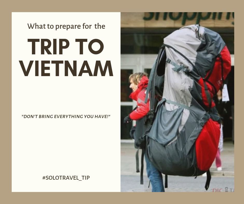 What is in my travelling packages to Vietnam?